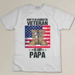 Father Veterans Day My Favorite Veteran Is My PaPa For Kids T-shirt
