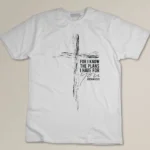 Jeremiah 29-11 Gifts Christian Cross Men Women Husband Wife T-shirt