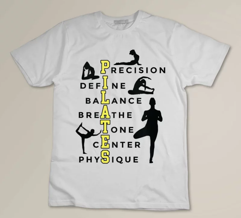 White Pilates Abbreviation Workout Exercise Yoga Pilates Lover