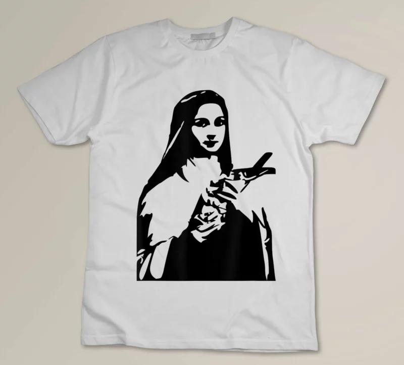 White St Therese Christian Saint Image