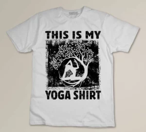 This Is My Yoga Shirt, Funny Meditation Lover, Retro Namaste T-shirt