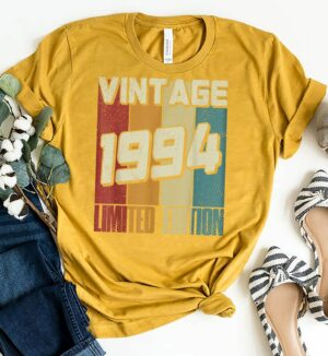 Vintage 1994 Limited Edition 30th Birthday Men Retro 30 yo Custom T-shirt