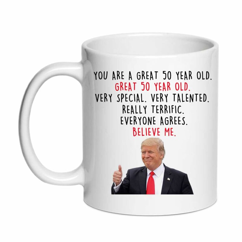 50th Coffee Mugs - 50th Birthday Gifts for Men - Novelty Best 50 Year Old Birthday Gag Gift Ideas for Dad, Brothers, Friends, Coworker, BFF, Husband, Him (50)