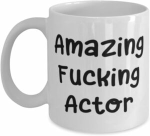 Actor Gifts, Voice Actor Gifts, Theatre Mug for Men, 11Ounces Birthday Coffee Tea Cup, Funny Gift for Actors, Unique Actor Gift Ideas Present