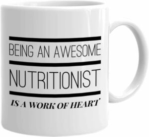Being an Awesome Nutritionist Coffee Mug, 11 Oz Dietitian Mug Gift for Registered Retired Graduation Women Dietitian Nutrition Foody Degree - Being an Awesome Nutritionist is...