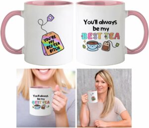 Best Friend Mug - Best Friend Coffee Mugs for Women - Best Tea Friendship Mugs 11oz - Birthday Christmas Gift for Women