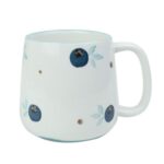 Big handle Ceramic Tea Cup Coffee Mugs With Fruit Pattern, Dishwasher and Microwave safe (color 3)