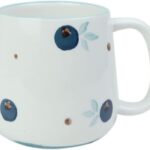 Big handle Ceramic Tea Cup Coffee Mugs With Fruit Pattern, Dishwasher and Microwave safe (color 3)