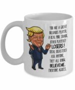 Billiard Mug Trump Gift for Billiards Players Birthday Gift for Pool Player Cup Tea Coffee Mugs Gag Gifts for Men and Women