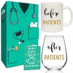 Breezy Valley Before After Patients Gifts Set, Nurse Doctors Gift for Women, Graduation Birthday Gifts for Nurses Doctors Therapists Mugs Set