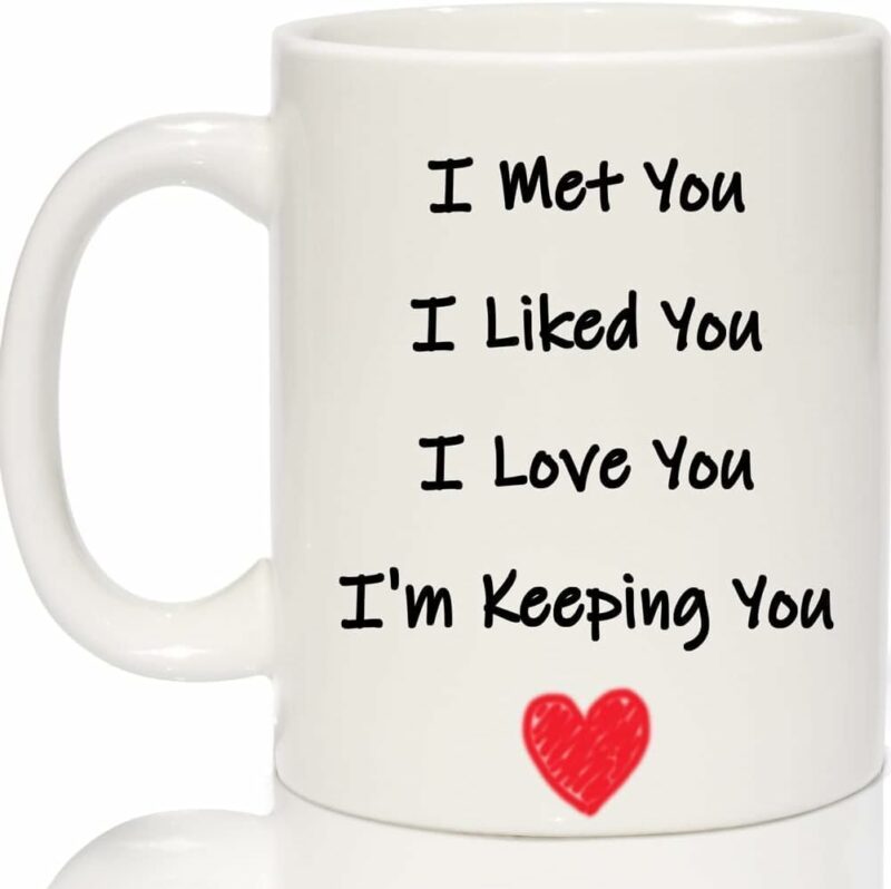 Breezy Valley I Love You Gifts for Her Wife Girlfriend from Husband Boyfriend Him - Anniversary Romantic Gifts, Cute Funny Presents for Her Him Mug, White 11oz