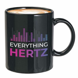 Bubble Hugs Audio Engineer Coffee Mug 11oz Black - Everything Hrtz - Musician Studio Engineer Singer Knob Sliders Band Artist Recording Technician Music Editor DJ Songwriter