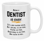 Casitika Dentist Gifts. Funny 11oz Ceramic Coffee Cup - The Perfect Work Gift, Job Promotion, and Appreciation Gifts for Dentists, Managers, and Co-workers