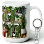 Cat & Plant Lovers Mug - Gardening Gift For Women, Cat Mom Present, Plant Lady Gift