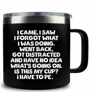 Cessfle I Came I Saw I Forgot Coffee Mug, 20oz Coffee Mug Gifts, I Came I Saw I Forgot Cup Funny Senior Citizens Gifts for Old People, Funny Mug Gifts for Grandpa Gifts,...