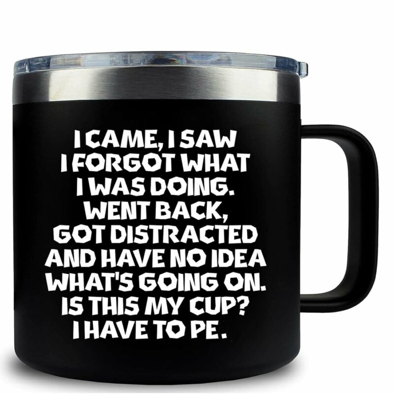 Cessfle I Came I Saw I Forgot Coffee Mug, 20oz Coffee Mug Gifts, I Came I Saw I Forgot Cup Funny Senior Citizens Gifts for Old People, Funny Mug Gifts for Grandpa Gifts,...