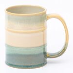 Coffee Mug, 22 oz Beer Mugs Large Ceramic Coffee Mug Tea Cups, Handmade Mug with Big Handle for Office and Home, Dishwasher and Microwave Safe (Grayish Blue)