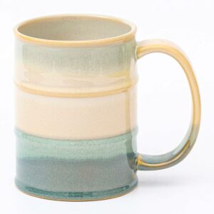Coffee Mug, 22 oz Beer Mugs Large Ceramic Coffee Mug Tea Cups, Handmade Mug with Big Handle for Office and Home, Dishwasher and Microwave Safe (Grayish Blue)