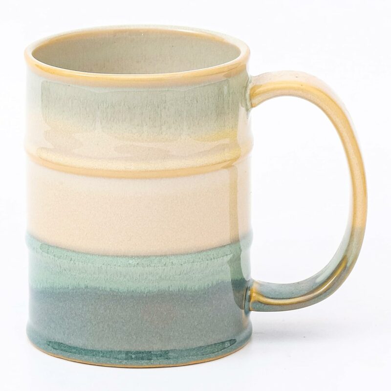 Coffee Mug, 22 oz Beer Mugs Large Ceramic Coffee Mug Tea Cups, Handmade Mug with Big Handle for Office and Home, Dishwasher and Microwave Safe (Grayish Blue)