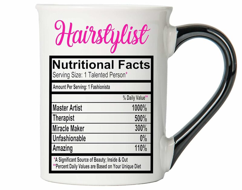 Cottage Creek Hairstylist Mug, 16 oz, Ceramic, Microwave Safe, Great for Home, Hair Stylist Gift
