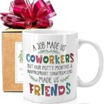 Coworker Leaving Coffee Mug Gifts for Women Man, A Job Made Us Coworkers 11oz Mug, Best Coworker Mug Gifts for Her, Work Friendship Mug Gifts for Coworker Friends, Thank You Mug...