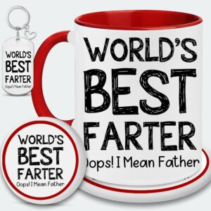 Dad Gifts - Dad Mug - Gifts For Dad - Best Dad Gift - World Best Farter Mug - Dad Gifts From Daughter, Son - Best Dad Coffee Mug - Funny Coffee Mugs For Dad - Fathers Day,...