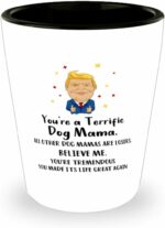 Dog Mom Mug,You're a terrific Dog Mama, Funny Dog Mom for Christmas Birthday Mother's Day | Trump Supporter, TPM20017