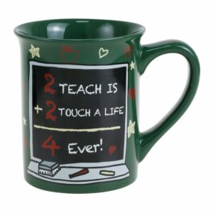 Enesco Our Name is Mud Teacher Math Equation Give Hope Coffee Mug, 16 Ounce, Multicolor