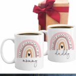 Est 2025 New Parents Mug Gift for Couples, 2025 New Dad Mom First Time Gift, Pregnancy Announcement Baby Gifts, First Time 2025 Dad Mom Gifts, Baby Reveal Parents to be Gift