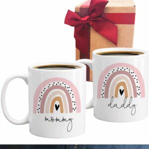 Est 2025 New Parents Mug Gift for Couples, 2025 New Dad Mom First Time Gift, Pregnancy Announcement Baby Gifts, First Time 2025 Dad Mom Gifts, Baby Reveal Parents to be Gift