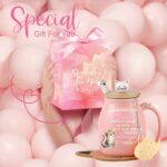 Friendship Gifts for Women Cute Cat Mugs Birthday Bestie Gifts for Women Kawaii Stuff Tea Cup Christmas Gifts Best Friend Bestie Gifts For Cat Lovers Cat Themed Gifts for...