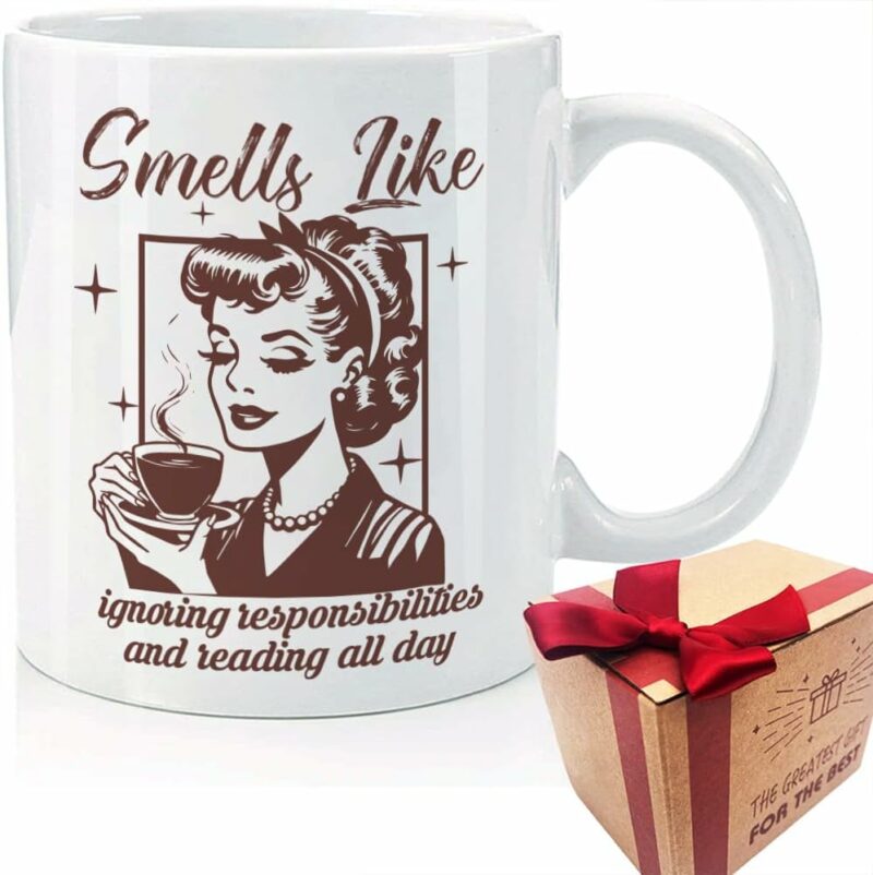 Funny Bookish Mug Gifts for Book Lover Reader, Bookworm, Reader Mug Gifts for Women, Graduation Gift for Book Lover, Funny Gift for Bestie Best Friend