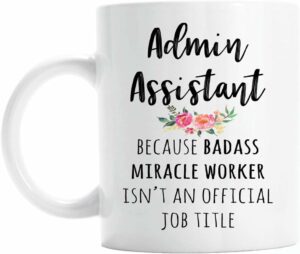 Gift for Admin Assistant, Funny Admin Assistant Coffee Mug, Graduation Gift