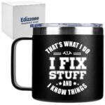 Gifts for Dad from Daughter for Fathers Day Gift, Best Dad Birthday Gifts from Son, Christmas Gift for Grandpa, Uncle, Men, Stainless Steel Funny Mug, 14oz