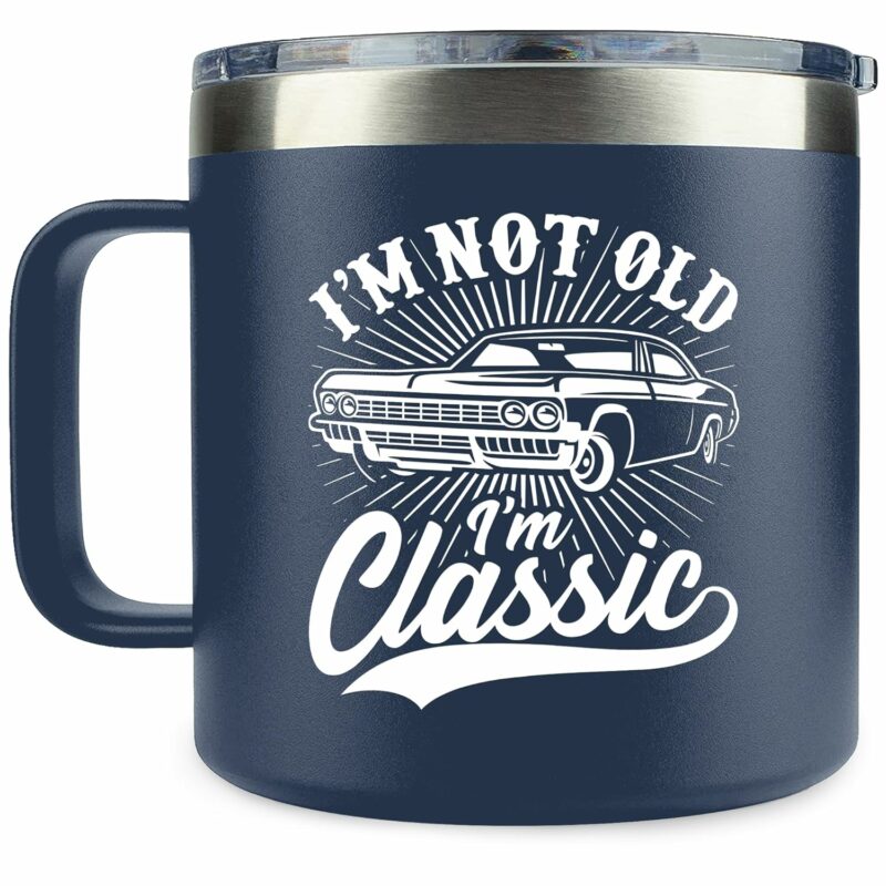 Gifts for Men, Grandpa, Dad, Husband, Him - 40th, 50th, 70th, 80th Birthday Gifts for Men - Mens Birthday Gift Ideas, Valentines Fathers Day Gift for Mens - 14 Oz Stainless...