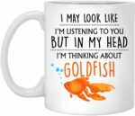 Goldfish Gift, Goldfish Mug, Funny Goldfish Gifts, Goldfish Lover, Goldfish Gifts For Women, Her, Men, Him, Girls, Crazy Goldfish Lady 11oz