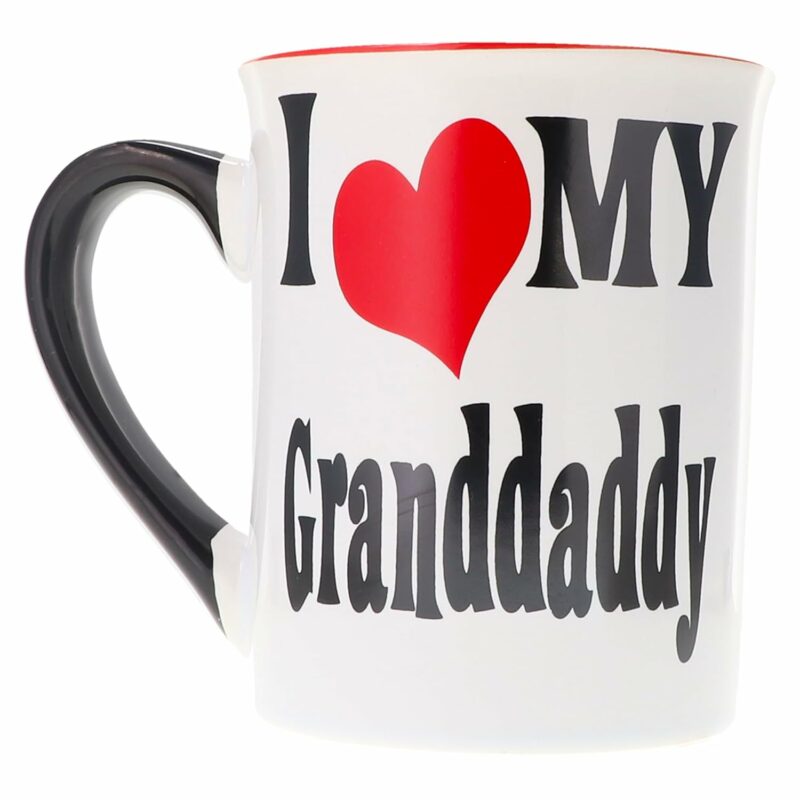Grandpa Coffee Mug - 16oz Ceramic I Love My Granddaddy Coffee Cup, Gifts for Men, Christmas Gifts for Men, Home Decor Mens Gifts, Ideal Grandpa Gifts, Dad and Grandparent Gifts,...