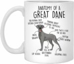 Great Dane Coffee Mug - Cute Dog Lover Gift for Him, Her, Mom, Dad - Anatomy of a Great Dane 11oz