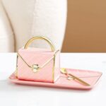 Handbag Shaped Coffee Mug with Saucer and Spoon, Handbag Mug Birthday Gifts for Women Girlfriend Office Use 10 Ounce Pink