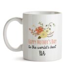 Happy Mother's Day Coffee Gift Mug For Fia C1 Cute Floral Women Tea Ceramic Cup With Flowers Kitchen Decor Novelty Meme Presents Under 20