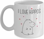 Hippopotamus Gifts, Hippo Mug, I Love Hippo Coffee Cup, Hippo Gifts for Women, Hippo Shaped Mug, Hippotwatamous Mug