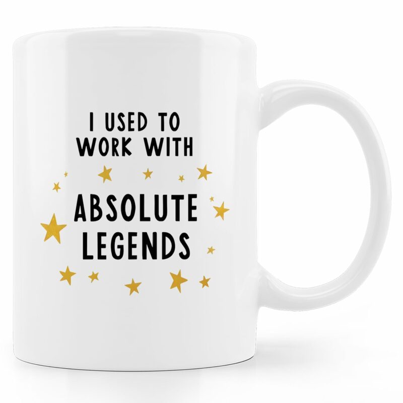 I Used To Work With Absolute Legends Coffee Mug,Coworker Leaving Gifts,Farewell Gifts For Coworkers,Goodbye Coworker Gifts,Worker Retirement Coffee Mug 11oz