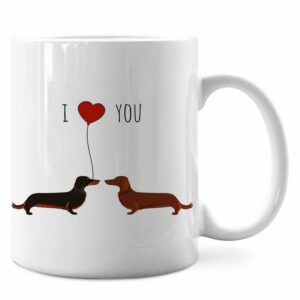 IWXYI Dachshund Coffee Mug Ceramic - Dachshund Gifts for Women,110z Dachshund Dog Coffee Mug Gift