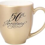 James Lawrence 50th Anniversary Gold 16 oz. Stoneware Coffee Mug (1)