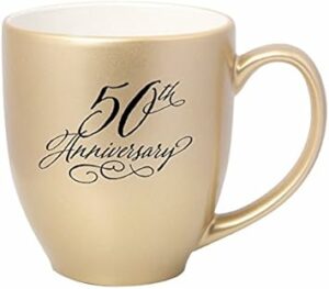 James Lawrence 50th Anniversary Gold 16 oz. Stoneware Coffee Mug (1)