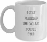 Kip aDoodles I Just Married the Coolest Couple Ever Funny Mug Gift Ideas for Marriage Wedding Officiant