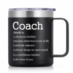 Lifecapido Coach Gifts, Coach Definition Stainless Steel Coffee Mug with Handle 12 oz, Coach Appreciation Gifts, Baseball Softball Soccer Volleyball Football Swim Coach Gifts...