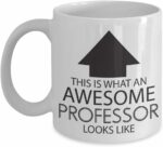 M&P Shop Inc. Funny Occupation Coffee Mug - This is What an Awesome Professor Looks Like - Inspirational Sarcasm Birthday Christmas Humor Gift Idea Novelty Tea Cup for Coworker...