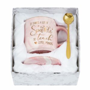 Maustic Teacher Appreciation Gifts for Women, It Takes A Lot of Sparkle to Teach Coffee Mug, Teachers Day Christmas Birthday Gifts for Teacher from Student, Teacher Coffee Mug...