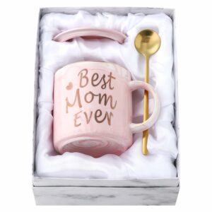 Mother's Day Coffee Mug-Best Mom Ever-Mother's Day gifts from Daughter, Son, Kids - Novelty Birthday Gift for Parents - Fun Cup for mom